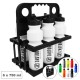 Pack 6 Botellas 750 ml + Cesta Portabotellas Plegable Negro Zastor