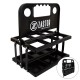 Pack 6 Botellas 750 ml + Cesta Portabotellas Plegable Negro Zastor