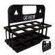 Pack 8 Botellas 750 ml + Cesta Portabotellas Plegable Negro