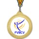 Medalla Oficial Torneo Pista FVBCV 70mm Oro