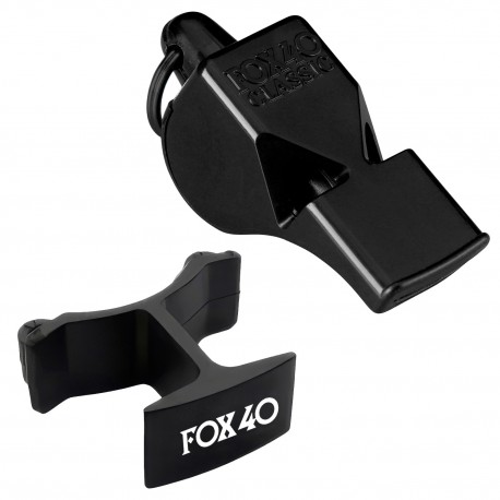 Silbato Fox 40 Classic FoxGrip Negro
