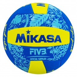 Balón Vóley Playa Mikasa BV354TV Amarillo/Azul T-5