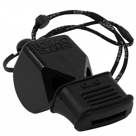 Silbato FOX 40 Classic CMG Negro con Cordón