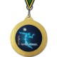 Medalla Oficial Torneo Pista FVBCV 70mm Oro