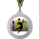 Medalla Oficial Torneo Playa FVBCV 70mm Plata