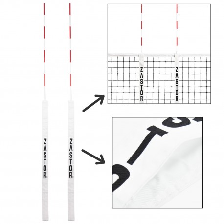 Set Antenas/Bandas Voleibol Zastor Rodas
