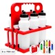 Pack 6 Botellas 750 ml + Cesta Portabotellas Plegable Rojo