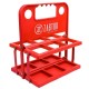 Pack 6 Botellas 750 ml + Cesta Portabotellas Plegable Rojo