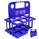 Pack 6 Botellas 750 ml + Cesta Portabotellas Plegable Azul
